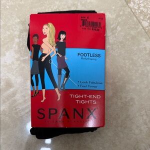 SPANX Black Tight-End Footless Tights